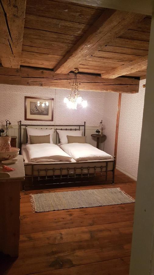 Historisches Fachwerkhaus "Hoher Hirschen" - Stilvolles Studio Und Museales Apartment Mit Romantischem Hof Und Garten Bodman-Ludwigshafen Eksteriør bilde